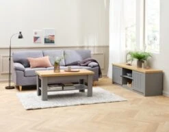Couchtisch MARKSKEL 60x110 Grau/eiche -Shimano Shop 128800