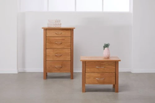 Kommode KAGERUP 4 Schubladen Schmal Eiche 7 Kommode KAGERUP 4 Schubladen Schmal Eiche – Bild 6