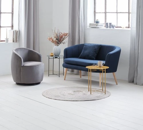 Beistelltisch HORNSYLD Ø42 Grau 5 Beistelltisch HORNSYLD Ø42 Grau – Bild 3