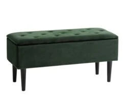 Sitzbank BADSTED M/ Stauraum GrĂŒner Samt