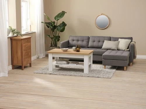 Kommode KAGERUP 4 Schubladen Schmal Eiche 3 Kommode KAGERUP 4 Schubladen Schmal Eiche – Bild 2