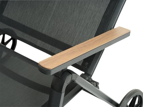 Sonnenliege BREDSTEN B79xL200 Schwarz 5 Sonnenliege BREDSTEN B79xL200 Schwarz – Bild 3