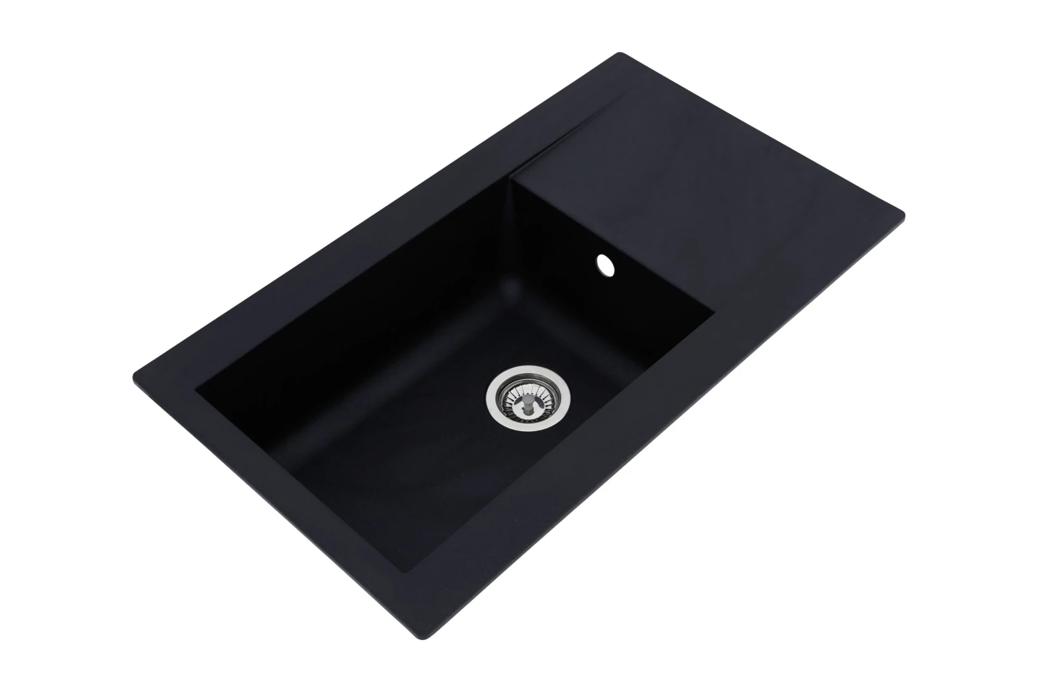 Respekta Mineralite Einbauspüle Denver 86x50 Cm - Schwarz 5 Respekta Mineralite Einbauspüle Denver 86x50 Cm - Schwarz – Bild 4