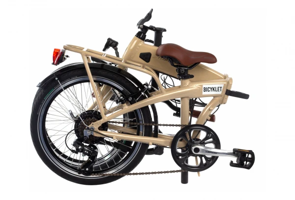 Bicyklet Marcus Elektro-Faltrad Shimano Tourney 6S 418 Wh 20'' Ivory Beige 2022 3 Bicyklet Marcus Elektro-Faltrad Shimano Tourney 6S 418 Wh 20'' Ivory Beige 2022 – Bild 2