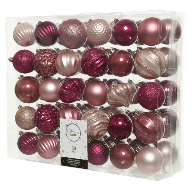 Christbaumkugeln - Magical Garden - Ø = Ca. 7 Cm - 60 Stück 3 Christbaumkugeln - Magical Garden - Ø = Ca. 7 Cm - 60 Stück