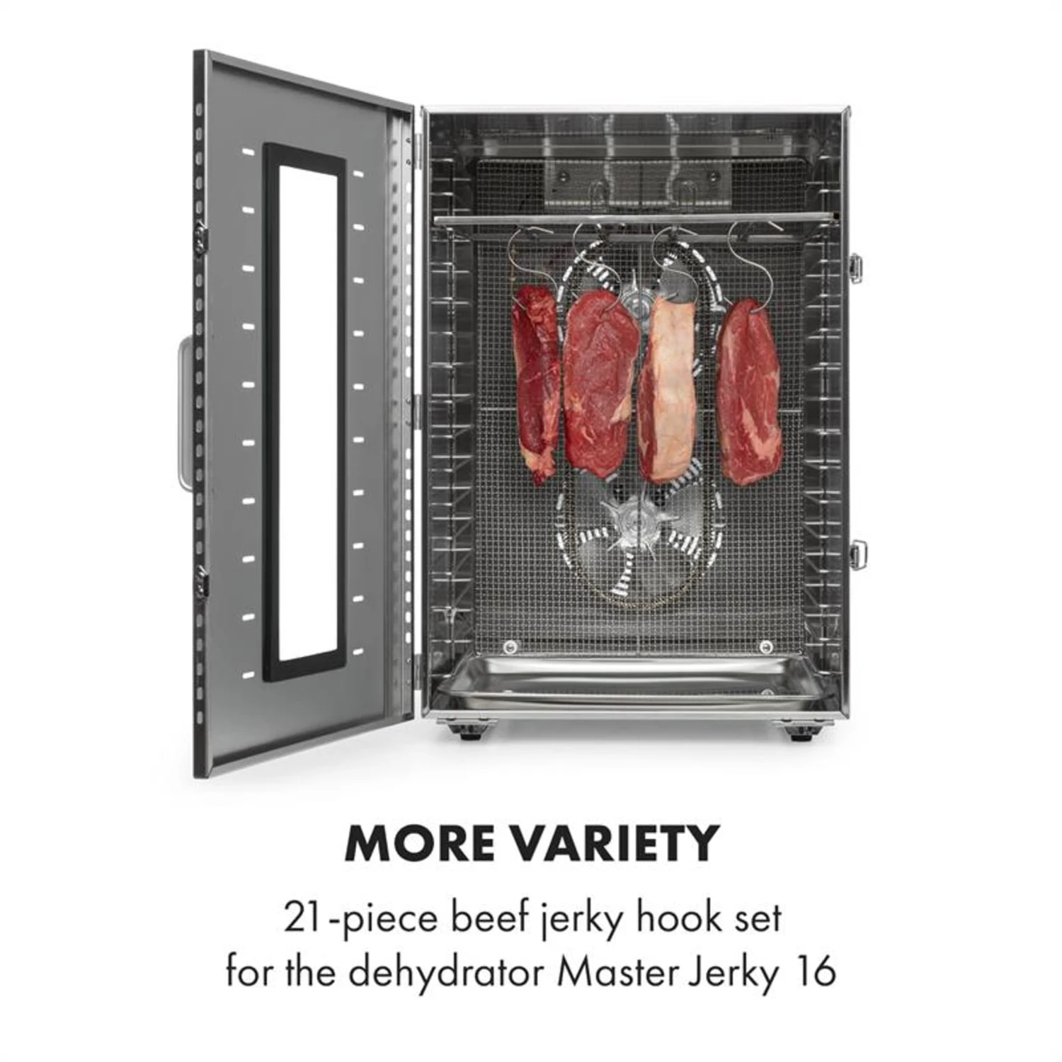 Master Jerky 16 Haken-Set 21-tlg. Rahmen Haken Edelstahl 3 Master Jerky 16 Haken-Set 21-tlg. Rahmen Haken Edelstahl – Bild 2