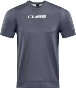 CUBE ATX Rundhalstrikot Kurzarm Dark Grey