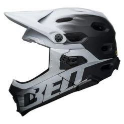 Bell Super DH Spherical MIPS Matte Black/white S 52-56 Cm Helm -Shimano Shop bell super dh shperical mips matte black white helm 7