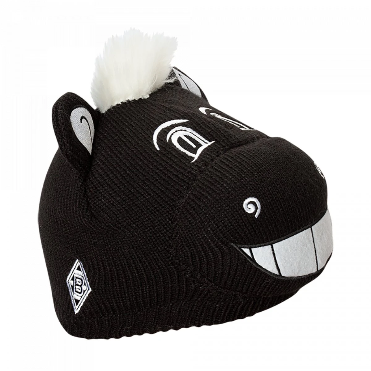 Borussia Mönchengladbach Kinder-Fanmütze "Jünter" Schwarz 4 Borussia Mönchengladbach Kinder-Fanmütze "Jünter" Schwarz – Bild 2