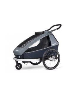 Croozer Kid Vaaya 1 - Fahrradanhänger Für 1 Kind- Graphite Blue
