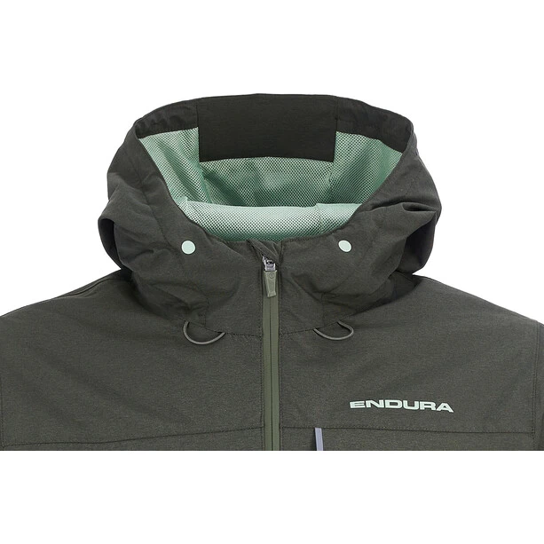 Endura Hummvee Wasserdichte Kapuzenjacke Herren Oliv 4 Endura Hummvee Wasserdichte Kapuzenjacke Herren Oliv – Bild 2
